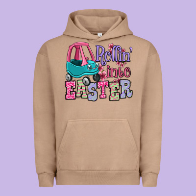 Easter Day Rollin Into Easter Toddler Car Urban Hoodie Designed By Oliviacreatesart