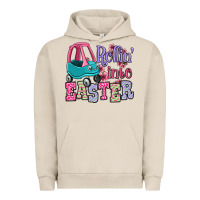 Pigment French Oak Easter Day Rollin into Easter toddler car Urban Hoodie - OliviaCreatesArt