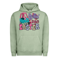 Pigment Oil Green Easter Day Rollin into Easter toddler car Urban Hoodie - OliviaCreatesArt