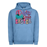 Pigment Pebble Blue Easter Day Rollin into Easter toddler car Urban Hoodie - OliviaCreatesArt