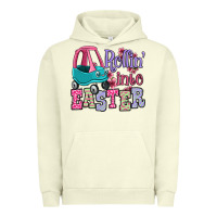 Pigment Pistachio Easter Day Rollin into Easter toddler car Urban Hoodie - OliviaCreatesArt
