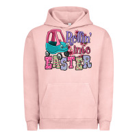 Pigment Salmon Easter Day Rollin into Easter toddler car Urban Hoodie - OliviaCreatesArt