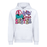 White Easter Day Rollin into Easter toddler car Urban Hoodie - OliviaCreatesArt