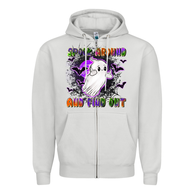 Spook Around And Find Out Zipper Hoodie by LillyAllenDesigns | Teevron