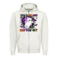 Oatmeal Heather spook around and find out Zipper Hoodie - LillyAllenDesigns