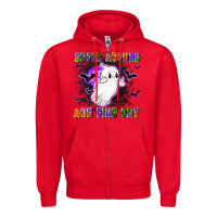 Red spook around and find out Zipper Hoodie - LillyAllenDesigns