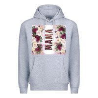 Heather Grey mother’s day mama flowers tumbler tbs Premium Hoodie - TumblerDesignByShophia