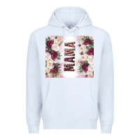 White mother’s day mama flowers tumbler tbs Premium Hoodie - TumblerDesignByShophia