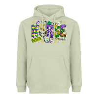 Matcha Mardi Gras Nurse Heavyweight Hoodie - NancyCooperArtShop