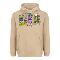 Mushroom Mardi Gras Nurse Heavyweight Hoodie - NancyCooperArtShop