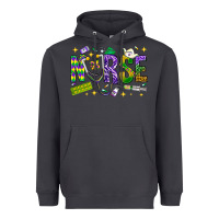 Smoke Mardi Gras Nurse Heavyweight Hoodie - NancyCooperArtShop