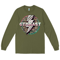 Army Green gymnast Long Sleeve Tee - MaliasSmallBusiness