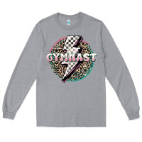 Heather Grey gymnast Long Sleeve Tee - MaliasSmallBusiness