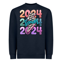 Navy 2024 senior Heavyweight Sweatshirt - MaliasSmallBusiness