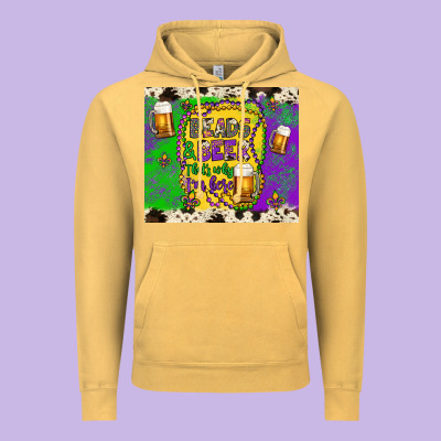 Beads & Beer That's Why I'm Here Vintage Hoodie Designed By Artiststas
