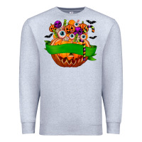 Heather Grey Personalized Boy Halloween Candy Premium Sweatshirt - texasbilliewilder