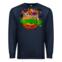 Navy Personalized Boy Halloween Candy Premium Sweatshirt - texasbilliewilder