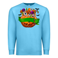 Ocean Blue Personalized Boy Halloween Candy Premium Sweatshirt - texasbilliewilder