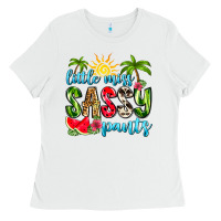 White little miss sassy pants Ladies Tee - Zillion Design Studio