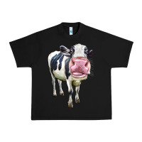 Black Cute Holstein Urban Heavy Tee - LillyAllenDesigns
