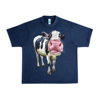 Navy Cute Holstein Urban Heavy Tee - LillyAllenDesigns