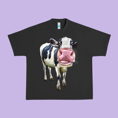 Cute Holstein Urban Heavy Tee Designed By Lillyallendesigns