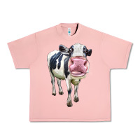 Salmon Cute Holstein Urban Heavy Tee - LillyAllenDesigns