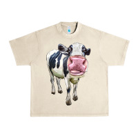 Sandshell Cute Holstein Urban Heavy Tee - LillyAllenDesigns