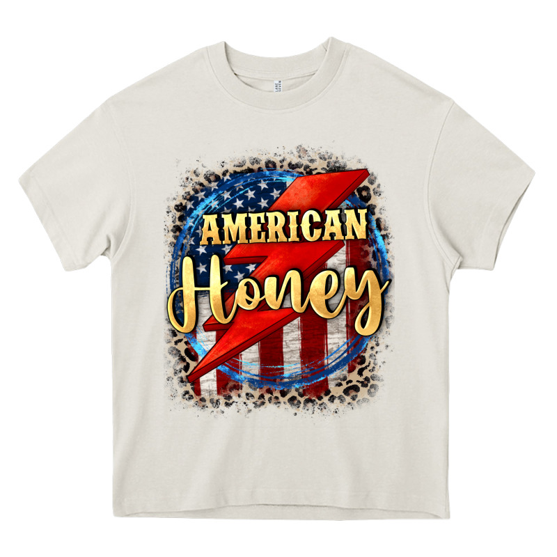American Honey 4th Of July Heavy Core Tee by CowGirlArtShop | Teevron
