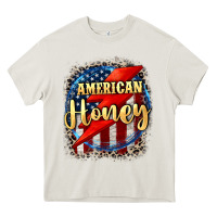 Cream American honey 4th of july Heavy Core Tee - CowGirlArtShop