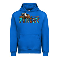 Cobalt western cowboy hat punchy Urban Hoodie - OliviaCreatesArt