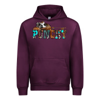 Mauve Wine western cowboy hat punchy Urban Hoodie - OliviaCreatesArt