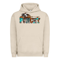 Pigment French Oak western cowboy hat punchy Urban Hoodie - OliviaCreatesArt