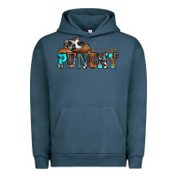 Pigment Midnight Navy western cowboy hat punchy Urban Hoodie - OliviaCreatesArt