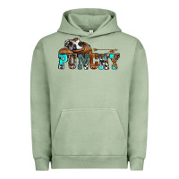 Pigment Oil Green western cowboy hat punchy Urban Hoodie - OliviaCreatesArt