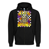 Black stay skeleton hand spooky Zipper Hoodie - LillyAllenDesigns