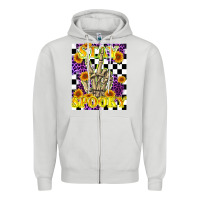 Dove Grey stay skeleton hand spooky Zipper Hoodie - LillyAllenDesigns