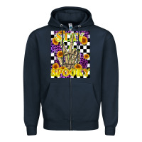 Navy stay skeleton hand spooky Zipper Hoodie - LillyAllenDesigns