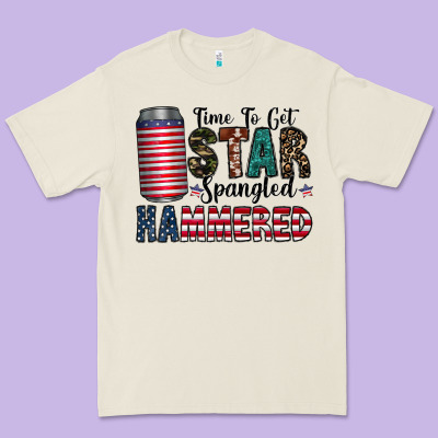 Star Spangled Hammered Premium Tee Designed By Cowhidedigitalart