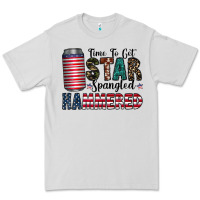 Dove Grey Star Spangled Hammered Premium Tee - CowhideDigitalArt