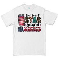White Star Spangled Hammered Premium Tee - CowhideDigitalArt