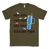 Army Green one fish two fish red fish boujee fish Classic Tee - MaliasSmallBusiness