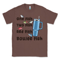 Chestnut one fish two fish red fish boujee fish Classic Tee - MaliasSmallBusiness