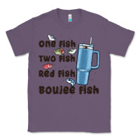 Lavender one fish two fish red fish boujee fish Classic Tee - MaliasSmallBusiness