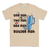 Mushroom one fish two fish red fish boujee fish Classic Tee - MaliasSmallBusiness