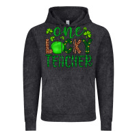 Vintage Black one lucky teacher Vintage Hoodie - Artiststas