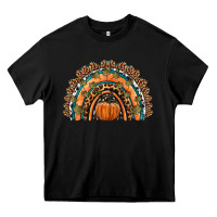 Black fall pumpkin rainbow Heavy Core Tee - HRA Design Shop