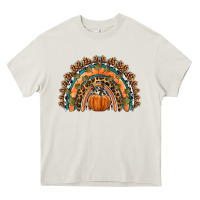 Cream fall pumpkin rainbow Heavy Core Tee - HRA Design Shop