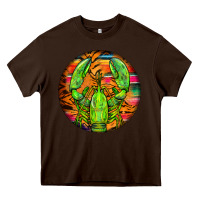 Chocolate Brown lobster Heavy Core Tee - BarkalooDesign