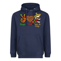 Navy Peace Love Cinco De Mayo Heavyweight Hoodie - texasbilliewilder
